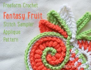 Crochet Freeform Tutorial Pattern Freeform Crochet Stitch Sampler Applique Scrumble Etsy