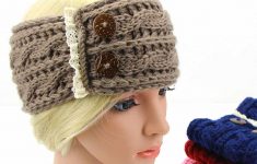 Crochet Headband Ear Warmer Detail Feedback Questions About Women Buttons And Lace Crochet