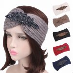 Crochet Headband Ear Warmer Fashion Women Crochet Headband Knit Flower Hairband Ear Warmer