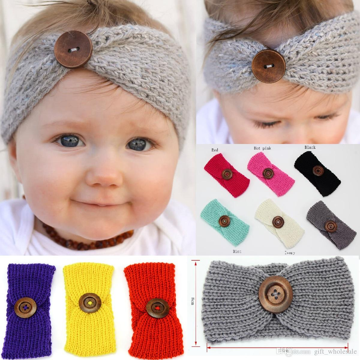 Crochet Headband Ear Warmer Winter Ba Girls Wool Crochet Headband Fashion New Knit Hairband