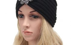 Crochet Headband Ear Warmer Women Headband Knit Turban With Rhinestone Headband Ear Warmer