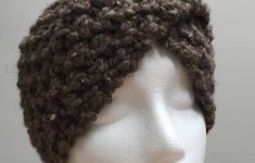 Crochet Headwarmer Free Pattern Free Shipping Knitted Ear Warmer Brown Headband Winter Handmade