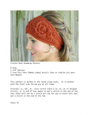 Crochet Headwrap Free Pattern Crochet Headwrap Pattern Free Crochet Headwrap Pattern 4tdesigns