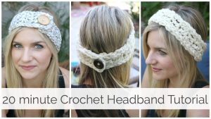 Crochet Headwrap Pattern How To Crochet A Headband In 20 Minutes Tutorial Youtube