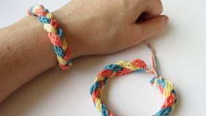 Crochet Icord Bracelet Crochet I Cord Bracelet How To Youtube