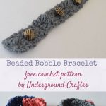 Crochet Icord Bracelet Crochet Pattern Beaded Bobble Bracelet In Hemp Cord Mooglys