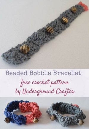 Crochet Icord Bracelet Crochet Pattern Beaded Bobble Bracelet In Hemp Cord Mooglys