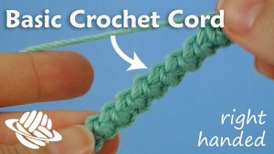 Crochet Icord Pattern Free Basic Crochet Cord Right Handed Version Youtube
