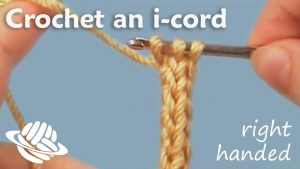 Crochet Icord Pattern Free Crochet An I Cord Right Handed Version Youtube