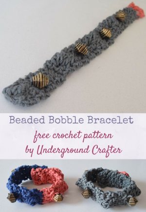 Crochet Icord Pattern Free Crochet Pattern Beaded Bobble Bracelet In Hemp Cord Mooglys
