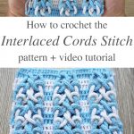 Crochet Icord Pattern Free Interlaced Cords Stitch Crochet Pattern Video Crochetbeja