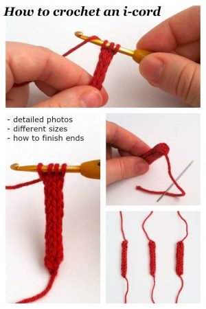 Crochet Icord Pattern How To Make How To Crochet An I Cord Crochet Love Pinterest Crochet