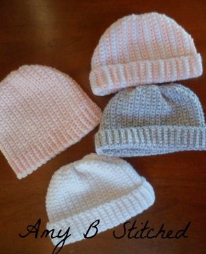 Crochet Infant Hat Patterns A Stitch At A Time For Amy B Stitched Newborn Crochet Hat Pattern