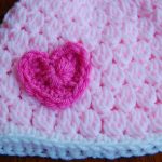 Crochet Infant Hat Patterns Free Girls Crochet Hat Pattern With Heart