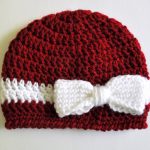 Crochet Infant Hat Patterns Free Pattern Crochet Bow And Ribbon Ba Hat Classy Crochet