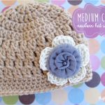 Crochet Infant Hats Free Pattern Medium Cluster Crochet Ba Hat With Flower Free Pattern The