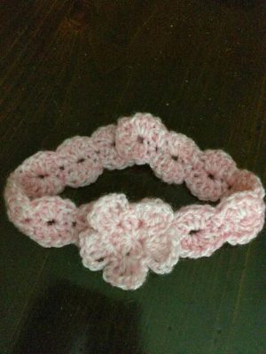 Crochet Infant Headband Crochet Ba Shells And Flower Headband Free Pattern Not My