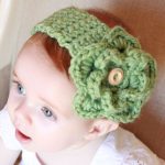 Crochet Infant Headband Crocheted Ba Headband With Detachable Flower Ladylionco