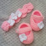 Crochet Infant Headband Promenade Pink Ba Girl Shoes Ba Headband Set Pink Crochet