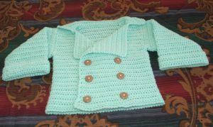 Crochet Infant Sweater Infants Double Breasted Sweater Free Crochet Pattern