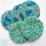 Crochet Kitchen Scrubbies Double Sided Extra Thick Scrub For Bath Kitchen Marias Blue