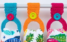 Crochet Kitchen Towel Toppers How To Crochet A Hanging Ring Towel Holder Easy Toppers For