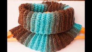 Crochet Neckwarmer For Men Crochet Ribbed Cowl Youtube