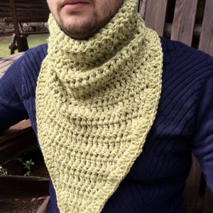 Crochet Neckwarmer For Men Crochet Scarf Men Cowl Scarf Chunky Scarf Circle Cowl Neck