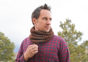 Crochet Neckwarmer For Men Manly Man Beginner Knit Cowl Mama In A Stitch