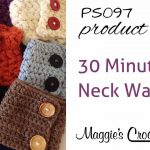 Crochet Neckwarmer With Buttons 30 Minute Neck Warmers Crochet Pattern Ps097 Youtube