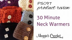 Crochet Neckwarmer With Buttons 30 Minute Neck Warmers Crochet Pattern Ps097 Youtube