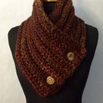 Crochet Neckwarmer With Buttons Button Cowl For Men Boston Harbor Scarf Chunky Neck Warmer