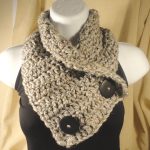 Crochet Neckwarmer With Buttons Cowl Neck Scarves Crochet Crochet Scarf Cowl Neck Warmer With