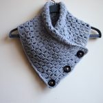 Crochet Neckwarmer With Buttons Crochet Pattern Button Cowl Man Neckwarmer Men Scarf Woman Etsy