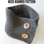 Crochet Neckwarmer With Buttons Garter Stitch Button Up Neck Warmer Just Be Crafty