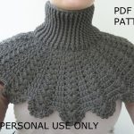 Crochet Neckwarmer With Buttons Neck Scarf Crochet Pattern Crochet And Knit