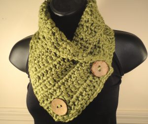 Crochet Neckwarmer With Buttons Popular Green Crochet Neck Warmer Trendy Mods