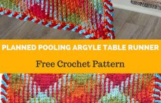 Crochet Pooling Free Pattern Planned Pooling Argyle Table Runner Free Crochet Pattern All