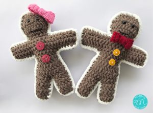 Crochet Ragdolls Free Pattern Gingerbread Boy And Girl Ragdoll Style Amigurumi Free Crochet