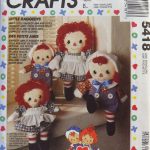 Crochet Ragdolls Raggedy Ann Mccalls 5418 Little Raggedy Dolls Clothes And Permanent Color