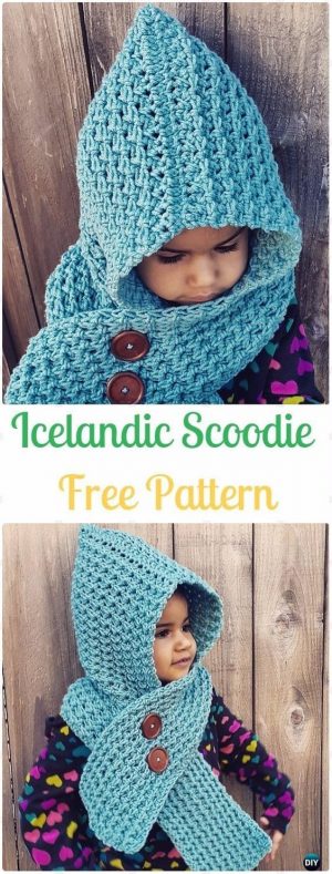 Crochet Scoodie Free Pattern Kids Crochet Icelandic Scoodie Free Pattern Mtzen Pinterest Free