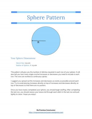 Crochet Sphere How To Make Inspiration And A Personalized Sphere Ms Premise Conclusion