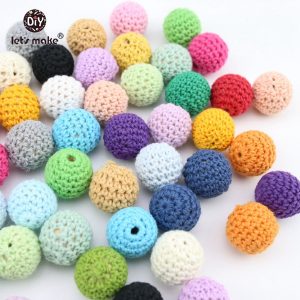 Crochet Sphere How To Make Lets Make Crochet Balls 26 Color Available Wooden Cotton Beads