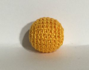 Crochet Sphere Pattern 078 20 Mm Crochet Teething Ball In Yellow Gold 2116 Etsy
