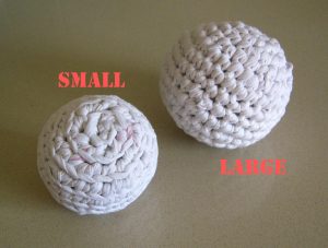 Crochet Sphere Pattern Free Pattern Cats Favorite Toy Crocheted Balls From A T Shirt