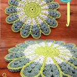 Crochet Trivets Free Pattern Colorful Crochet Flower Pot Holder With Free Pattern Pinterest