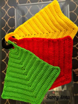 Crochet Trivets Hot Pads Crocheted Kitchen Hot Pads Free Crochet Pattern Savvy Nana