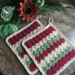 Crochet Trivets Hot Pads Crocheted Pot Holder Set Trivets Pot Holders Thick Pot Holders