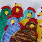 Crochet Trivets Hot Pads Pot Holders Crochet Hen Pot Holder Cotton Hen Trivet Chicken Pot Holder
