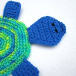 Crochet Trivets Hot Pads Pot Holders Crocheted Charlene Turtle Pot Holder Hot Pad Crochet Trivet